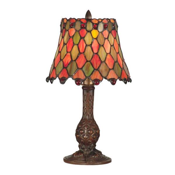 Dale Tiffany 13.5 in. Manti Antique Brass Accent Lamp