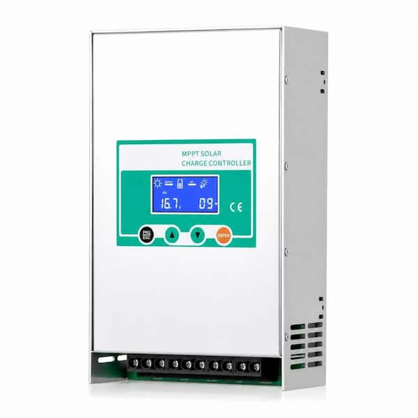 60A MPPT Solar Charge Controller 12V/24V/36V/48V 160VDC Max PV Input LCD Display Sealed Gel Flooded Lead-Acid