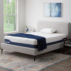 Lucid Comfort Collection Dual Layer SureCool 5in. Firm Gel Memory Foam ...