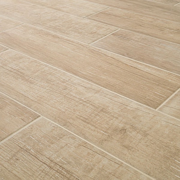 TrafficMaster Capel Timber 6 in. x 24 in. Matte Ceramic Wood Look