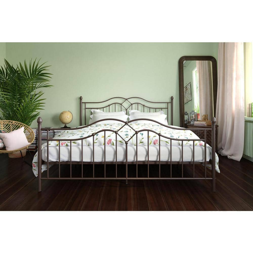 Buy Tatiana Bronze King Size Bed Frame Online At Lowest Price In India. 317600072