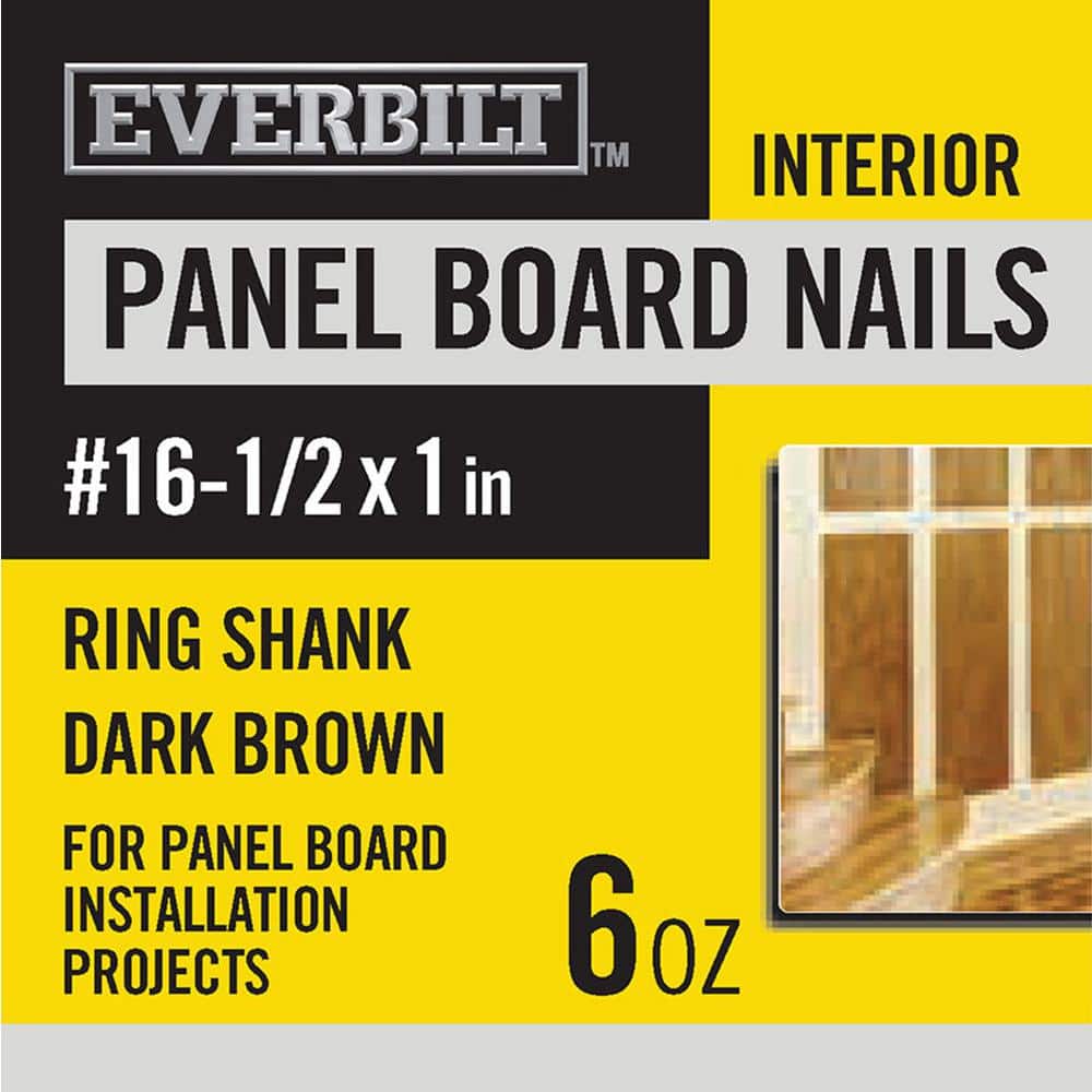 Everbilt 161/2 x 1 in. Panel Board Nails Dark Brown 6 oz (Approximately 317 Pieces) 816270