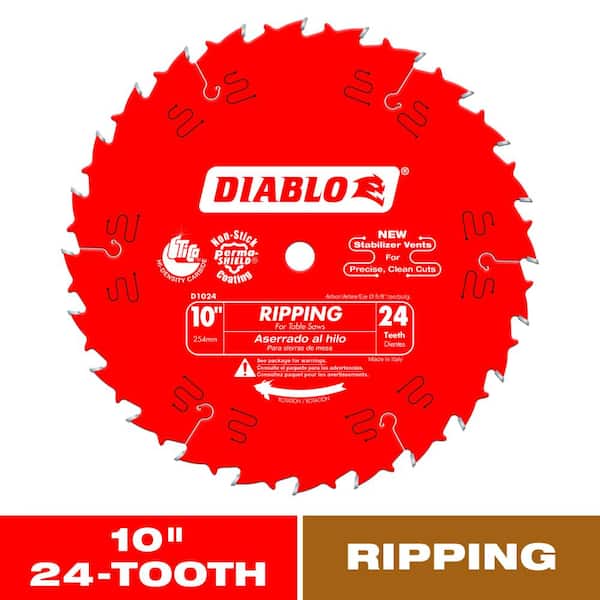 DIABLO 10 in. x 24-Tooth Ripping Circular Saw Blade