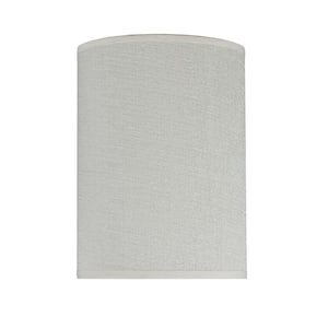 8 in. x 11 in. Off White Hardback Drum/Cylinder Lamp Shade