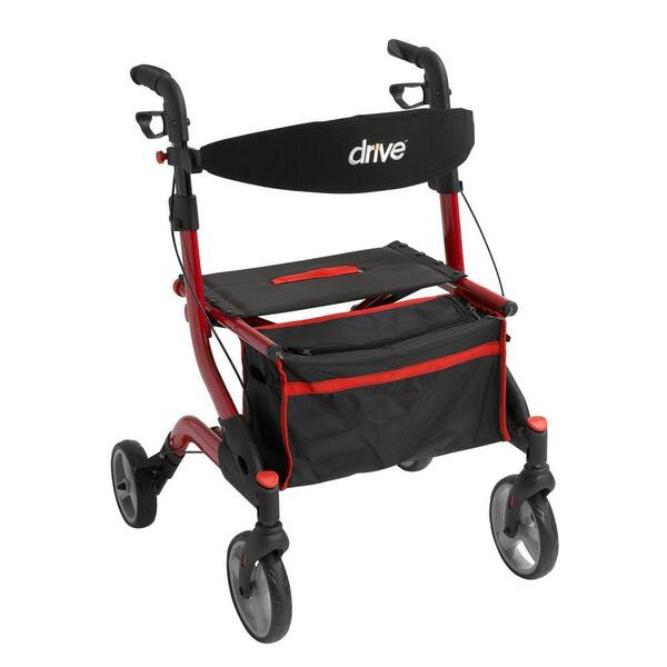 Drive iWalker Euro Style Rollator in Red