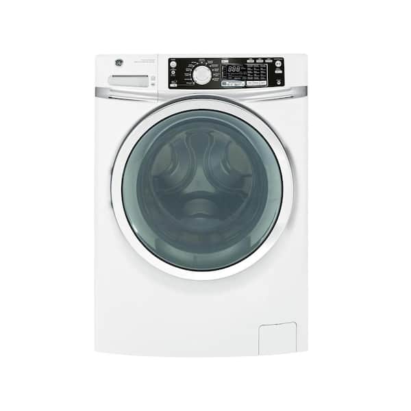 GE 4.5 DOE cu. ft. Front Load Washer with Steam in White, Plus ENERGY STAR