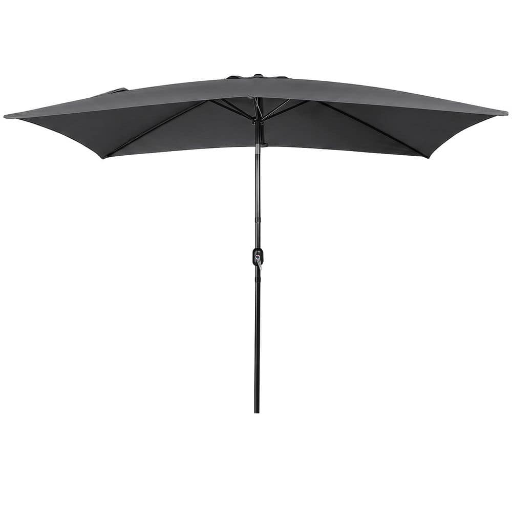 9.8 ft. Polyester Market Patio Umbrella with Tilt and Crank in Gray price history on PriceWatchPro