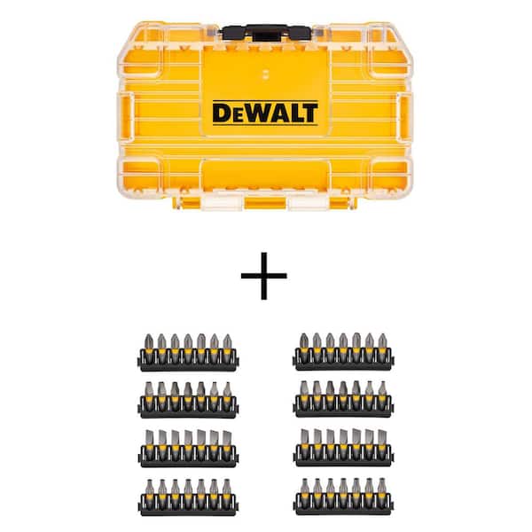 DEWALT Accessory Storage Case with (2) MAXFIT 1 in. Carbon Steel Driving Bit Sets (28-Pieces)