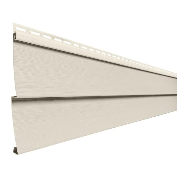 Double 4 in. x 150 in. Ivory Lap Vinyl Siding PC40N3HP - The Home Depot