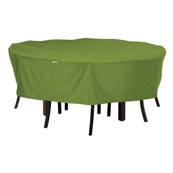 Classic Accessories Sodo Large Round Patio Table and Chair Set Cover