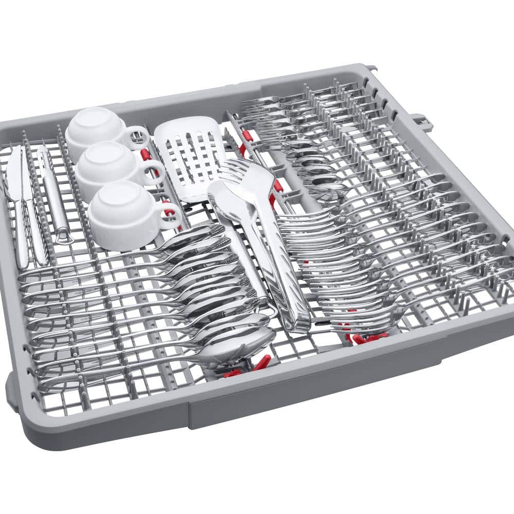 Stainless Steel Smart Built-In Dishwasher with Wi-Fi and 3 Racks