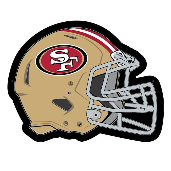 Evergreen San Francisco 49ers Helmet 19 in. x 15 in. Plug-in LED ...