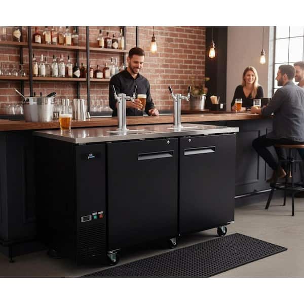 Cooler Depot 60.8 in. W Two Tower Four Taps Two Half Barrel Beer