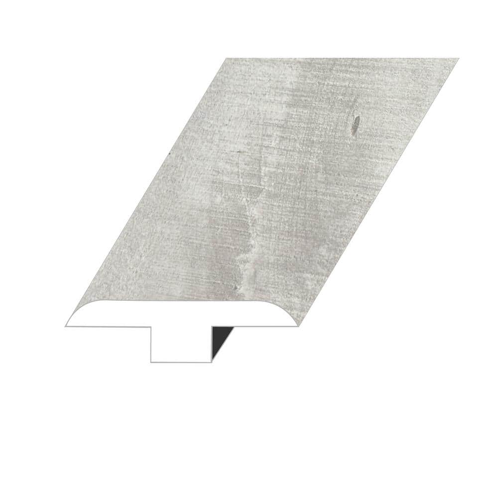 Summa Pristine White 0.5 in. Thick x 1.8 in. W x 94.5 in. L HDF Waterproof 