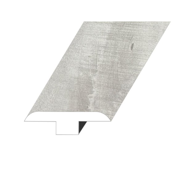 null Summa Pristine White 0.5 in. Thick x 1.8 in. W x 94.5 in. L HDF Waterproof AC5 Click Lock Laminate T-Molding