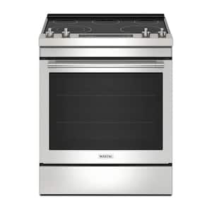 30 in. 5 Elements Slide-In Electric Range in Stainless Steel with Air Fry