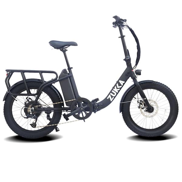 Zeus & Ruta 20 in. 500-Watt Motor 48-Volt 10 Ah Fat Tire Foldable Electric Bike for Adults