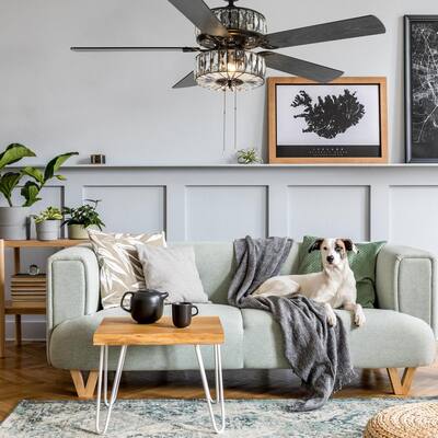 River Of Goods Ceiling Fans Lighting The Home Depot River Of Goods Ceiling Fans, River Of Goods 52 Bella Crystal Led Ceiling Fan With Light