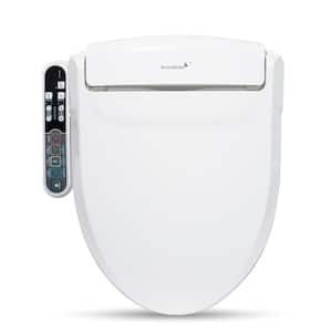 Electric Bidet Seat for Round Toilets in White