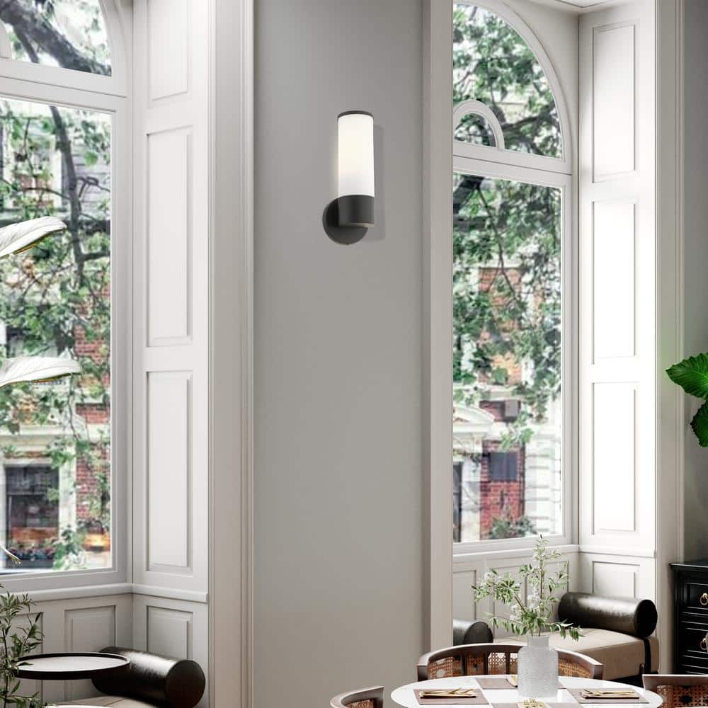 Lindale Black Steel Wall Mount Sconce Light