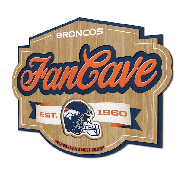 Denver Broncos Official NFL 14.5 inch x 9.5 inch Wood Sign Home Sweet Home  by Fan Creations 048388 : : Home & Kitchen