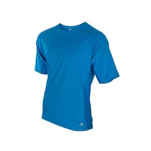 Men's Large Blue DriRelease Short Sleeve Cooling Shirt