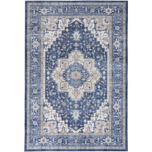 Home Dynamix Tremont Magnolia Persia Area Rug - 6'6x9'6 - Navy/Ivory