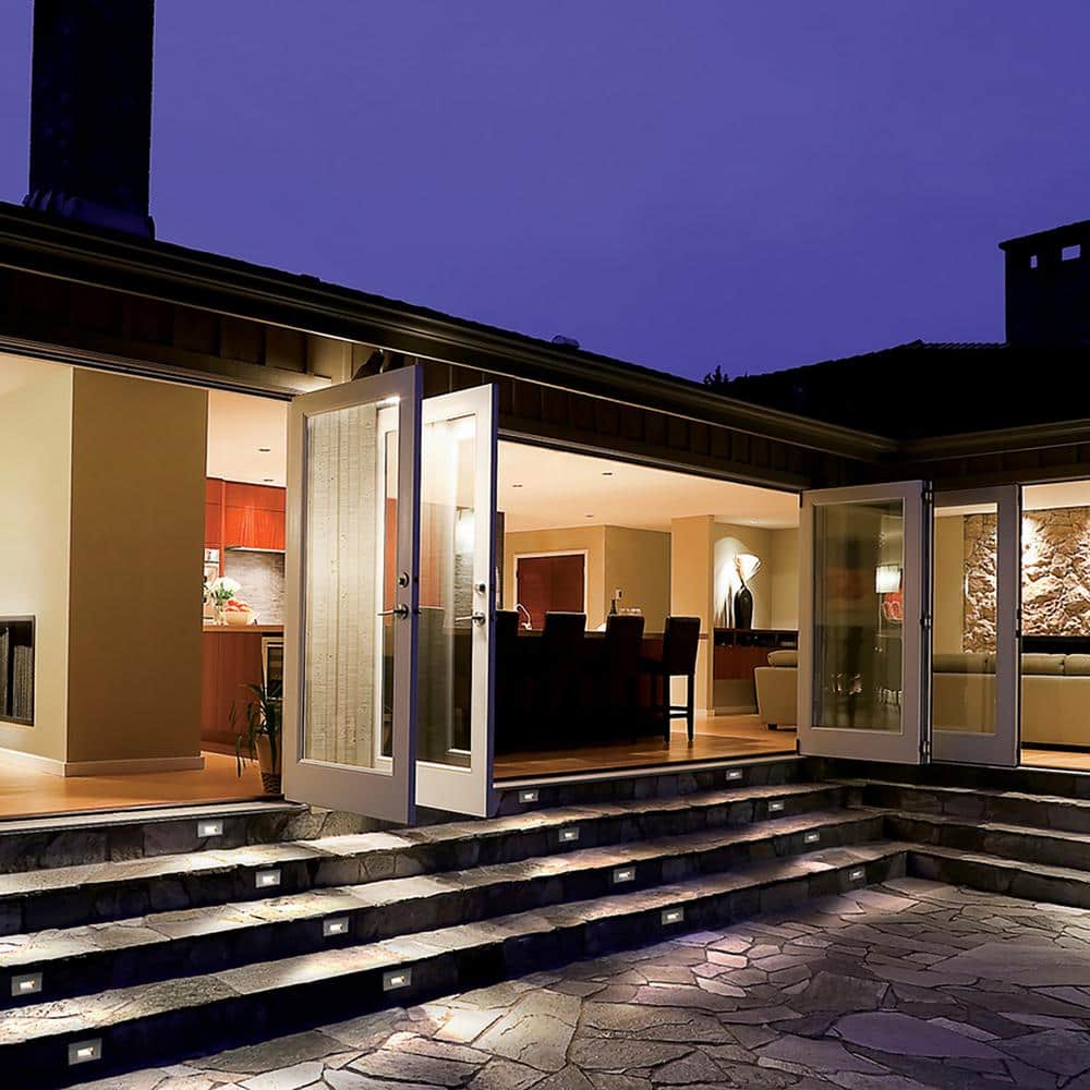 Bronze Direct Wired Dimmable LED Step and Wall Light