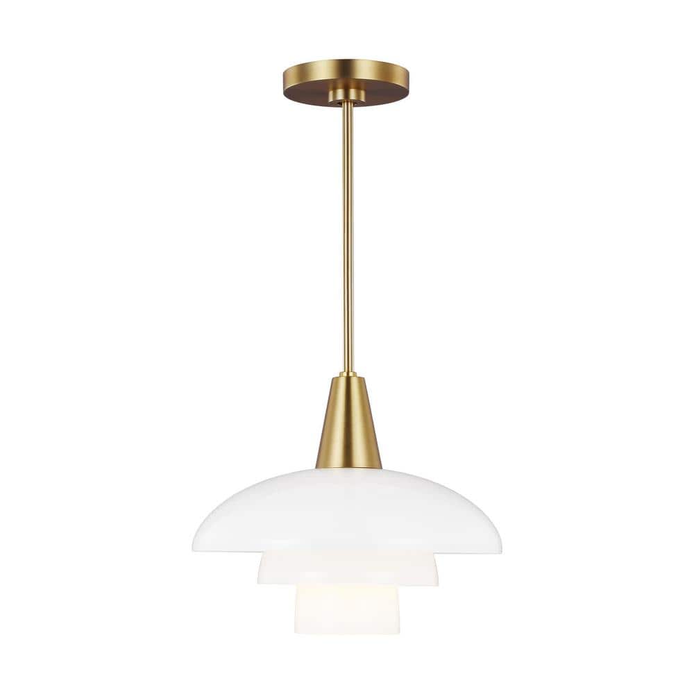 Ellen's Sleek Burnished Brass 1-Light Indoor/Outdoor Pendant