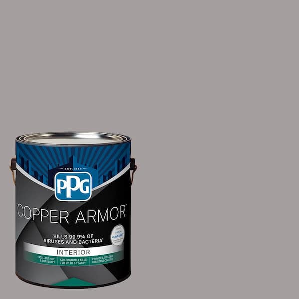 COPPER ARMOR 1 gal. PPG1003-4 Equilibrium Eggshell Antiviral and Antibacterial Interior Paint with Primer