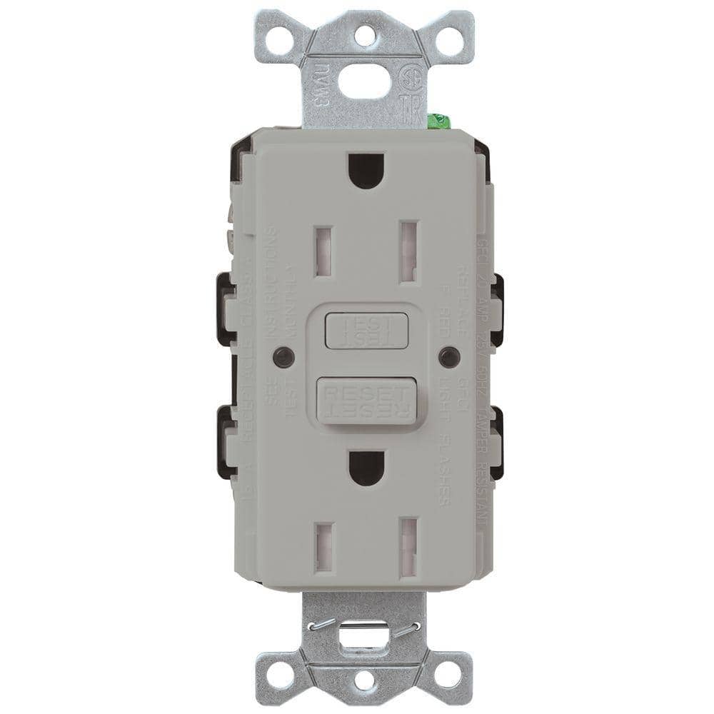Claro 15-Amp Tamper Resistant Duplex Receptacle, Gray (CAR-15-GFST-GR) price history on PriceWatchPro