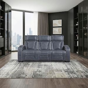 Lazzara Lafael 84 in. W Straight Arm Leather Rectangle Power