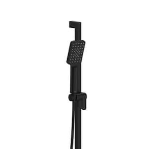 4-Spray Wall Mount Handheld Shower Head 2 GPM in Black