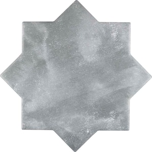 Siena Grey 5.35 in. x 5.35 in. Matte Ceramic Star-Shaped Wall and Floor Tile (5.37 sq. ft./case) (27-pack)