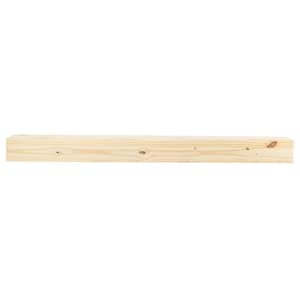 Breckenridge Unfinished Rustic Distressed 48 in. Wood Fireplace Cap-Shelf Mantel