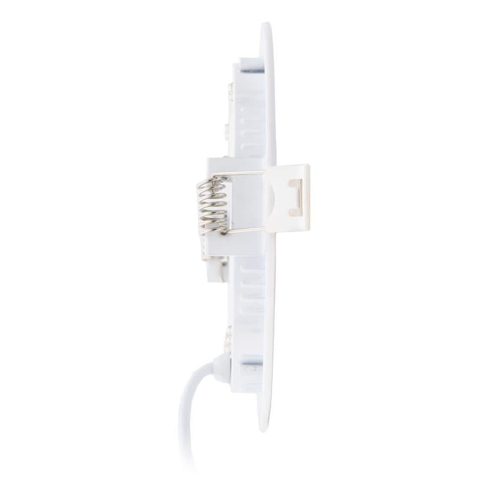 Luvoni 4" Smart Wi-Fi Tunable LED Downlight, 600 Lumens, White Aluminum