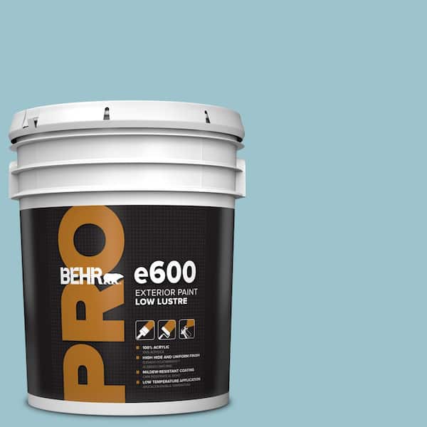 BEHR PRO 5 gal. #ICC-99 Alluring Blue Low Luster Exterior Paint