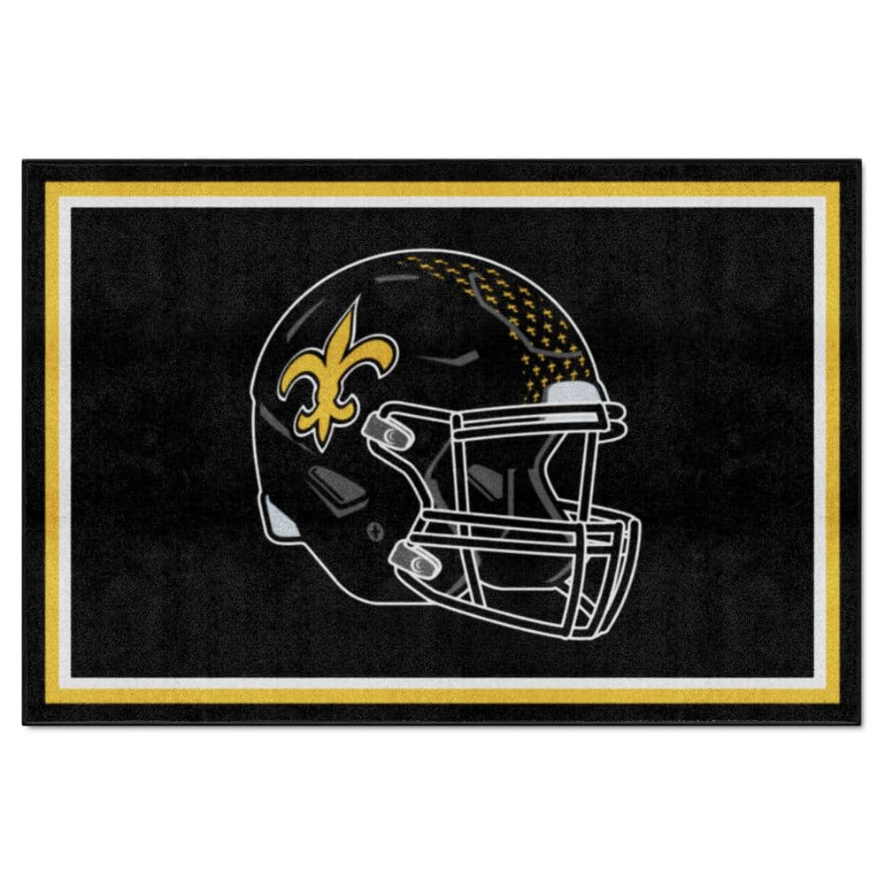 FANMATS NFL - New Orleans Saints Helmet Rug - 5ft. x 8ft. 5774 - The Home  Depot