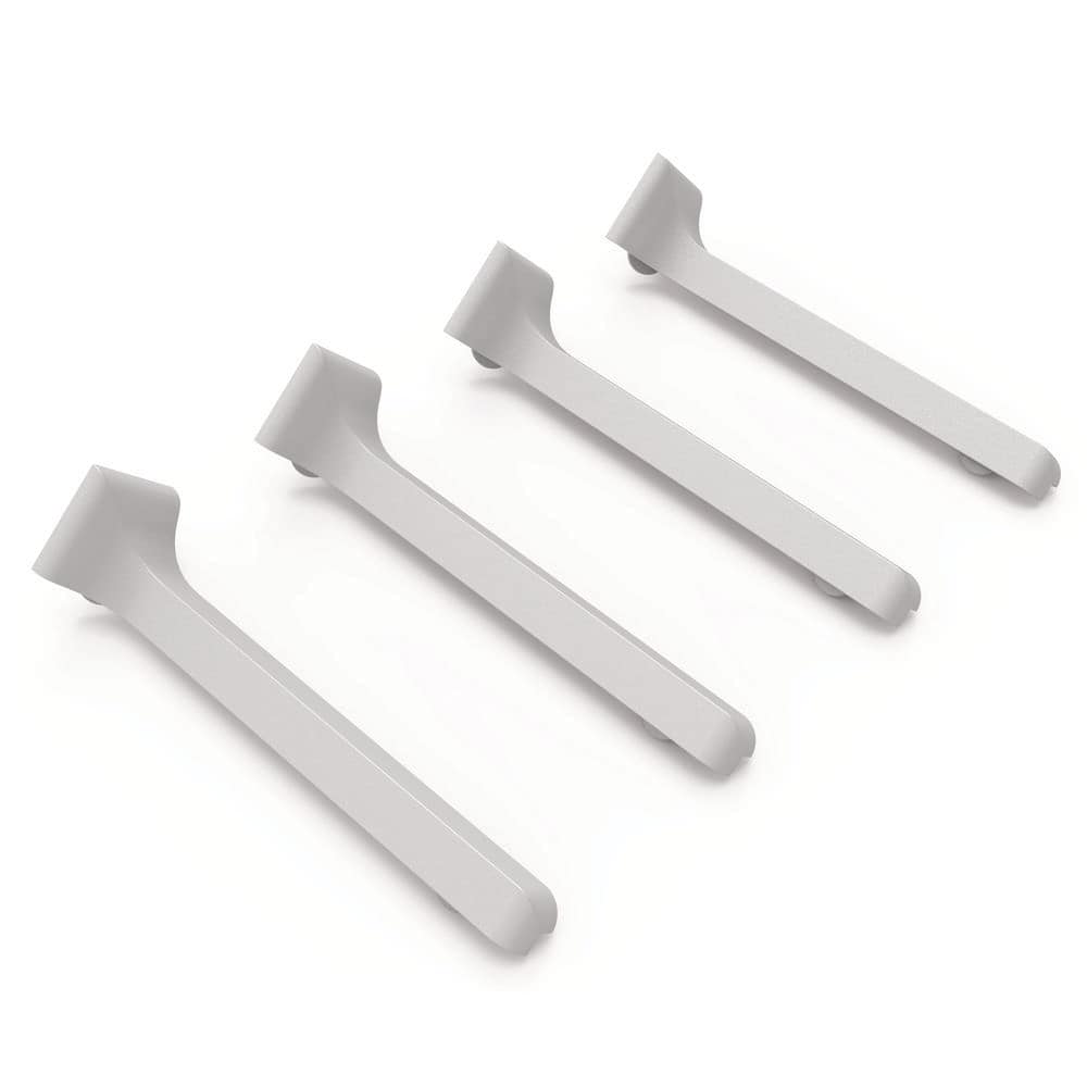 Matte Silver 3-1/8 in. x 1/2 in. x 1/2 in. Aluminum Baseboard Accessories Metal External Corner Trim (4-Pack) price history on PriceWatchPro