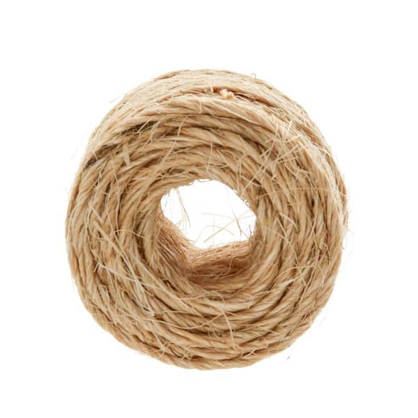 Everbilt #21 x 300 ft. Twisted Sisal Rope Twine, Natural 73086 - The Home  Depot