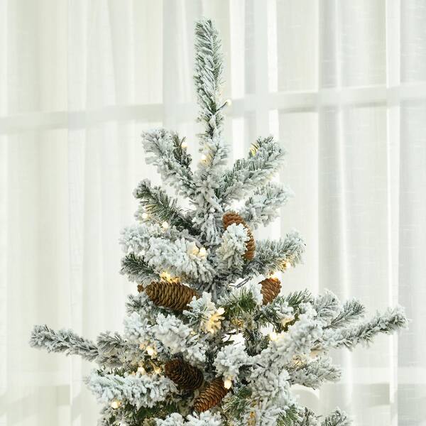 ELF Creative Lighted Christmas Tree Ornament Flat Mini Christmas