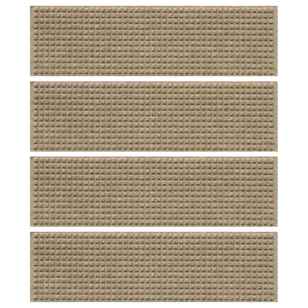 Bungalow Flooring Waterhog Squares 8.5 in. x 30 in. PET Polyester