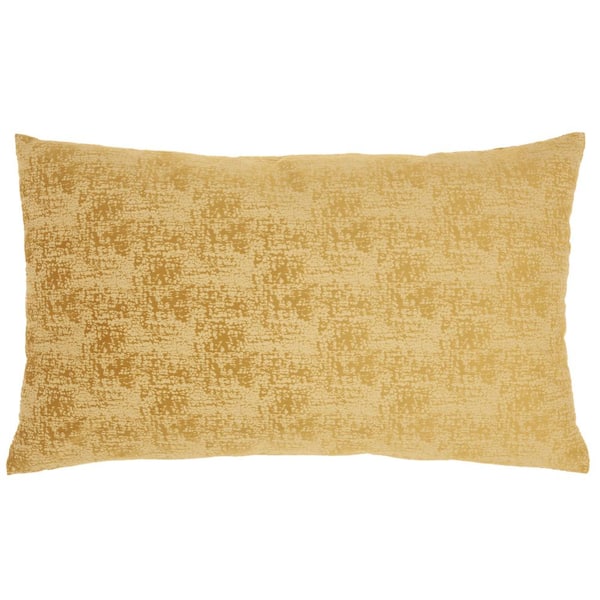 Mina Victory Life Styles Mustard 24 in. x 14 in. Throw Pillow