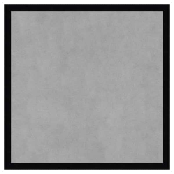 Amanti Art Svelte Noir Black 21 in. x 21 in Framed Magnetic Board