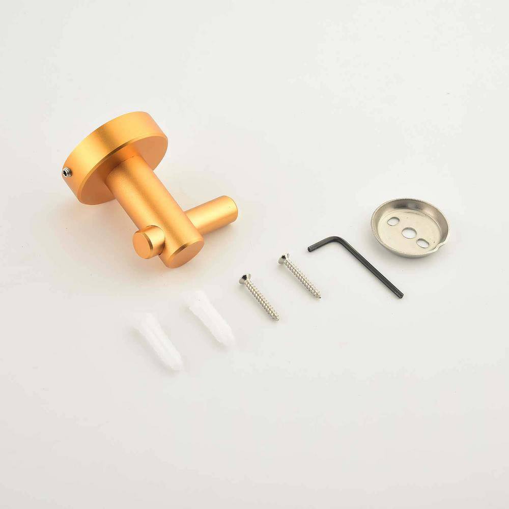 Brushed Gold 6-Piece Stainless Steel Bathroom Hardware Set