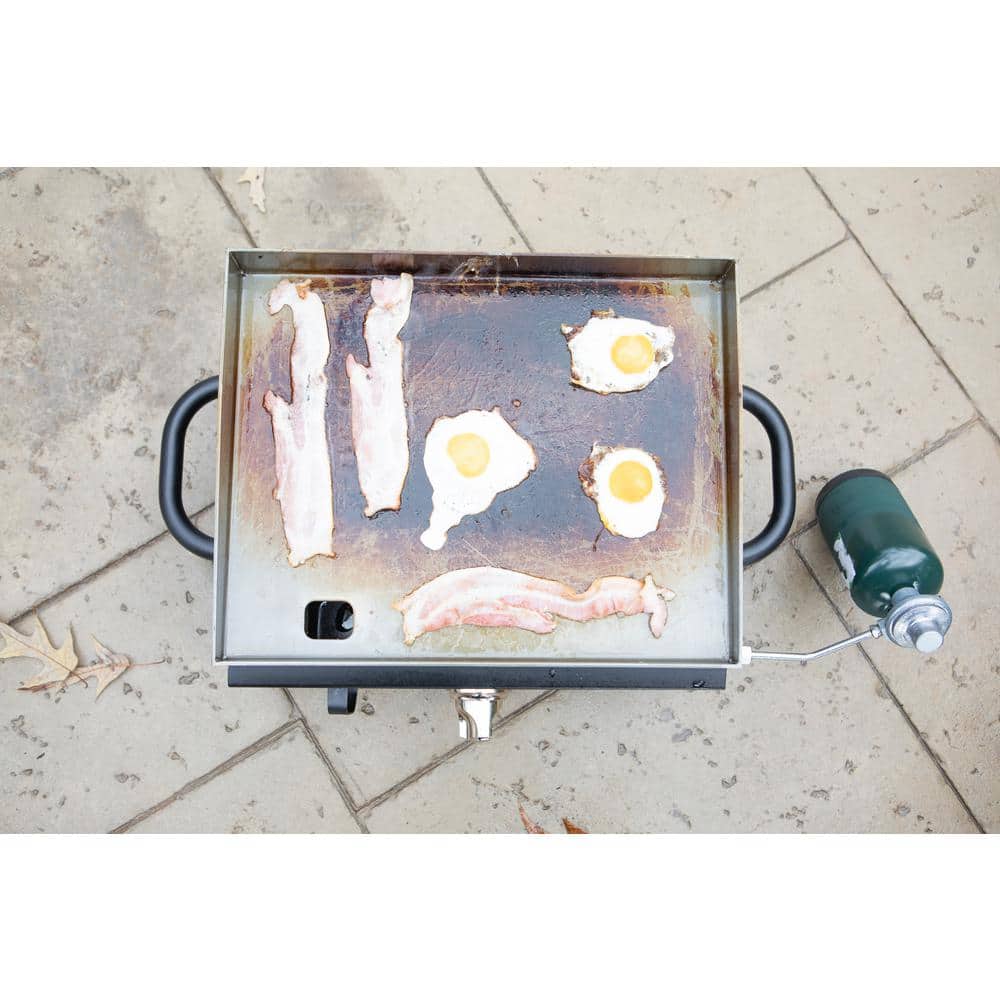 19-Inch Black Stainless Steel Portable Propane Gas Griddle