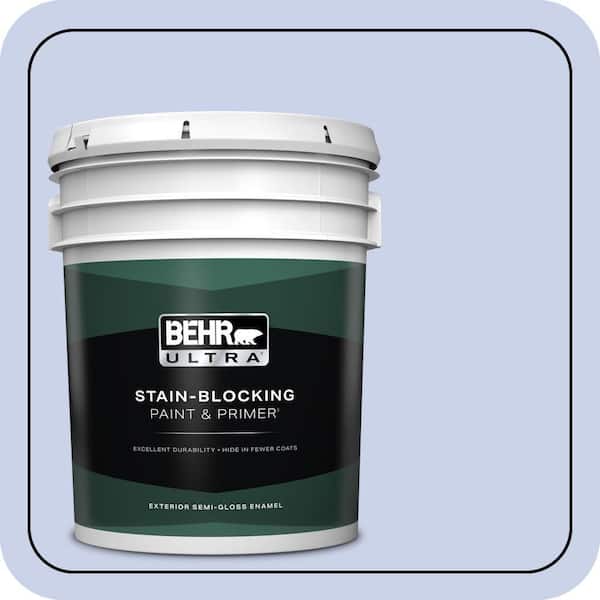 BEHR ULTRA 5 gal. #600A-2 Lazy Sunday Semi-Gloss Enamel Exterior Paint & Primer