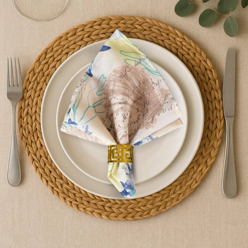"Seabiscuit Coastal Indoor/Outdoor Spring/Summer Cloth Napkins, Set of 4, Multicolor - 17""W x 17""L" price history on PriceWatchPro
