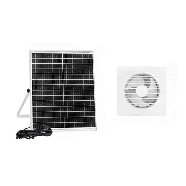 Teilybao Solar Fan With Battery,9.8" Solar Exhaust Fan