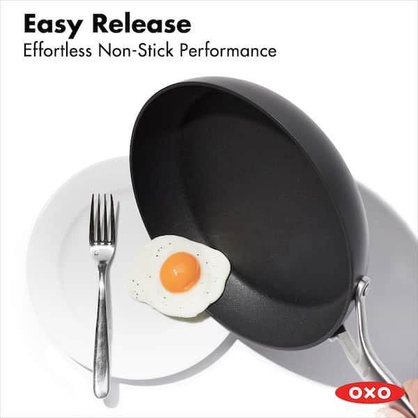 OXO Professional Hard Anodized PFAS-Free Nonstick, 10 Frying Pan Skillet,  Induction, Diamond reinforced Coating, Dishwasher Safe, Oven Safe, Black
